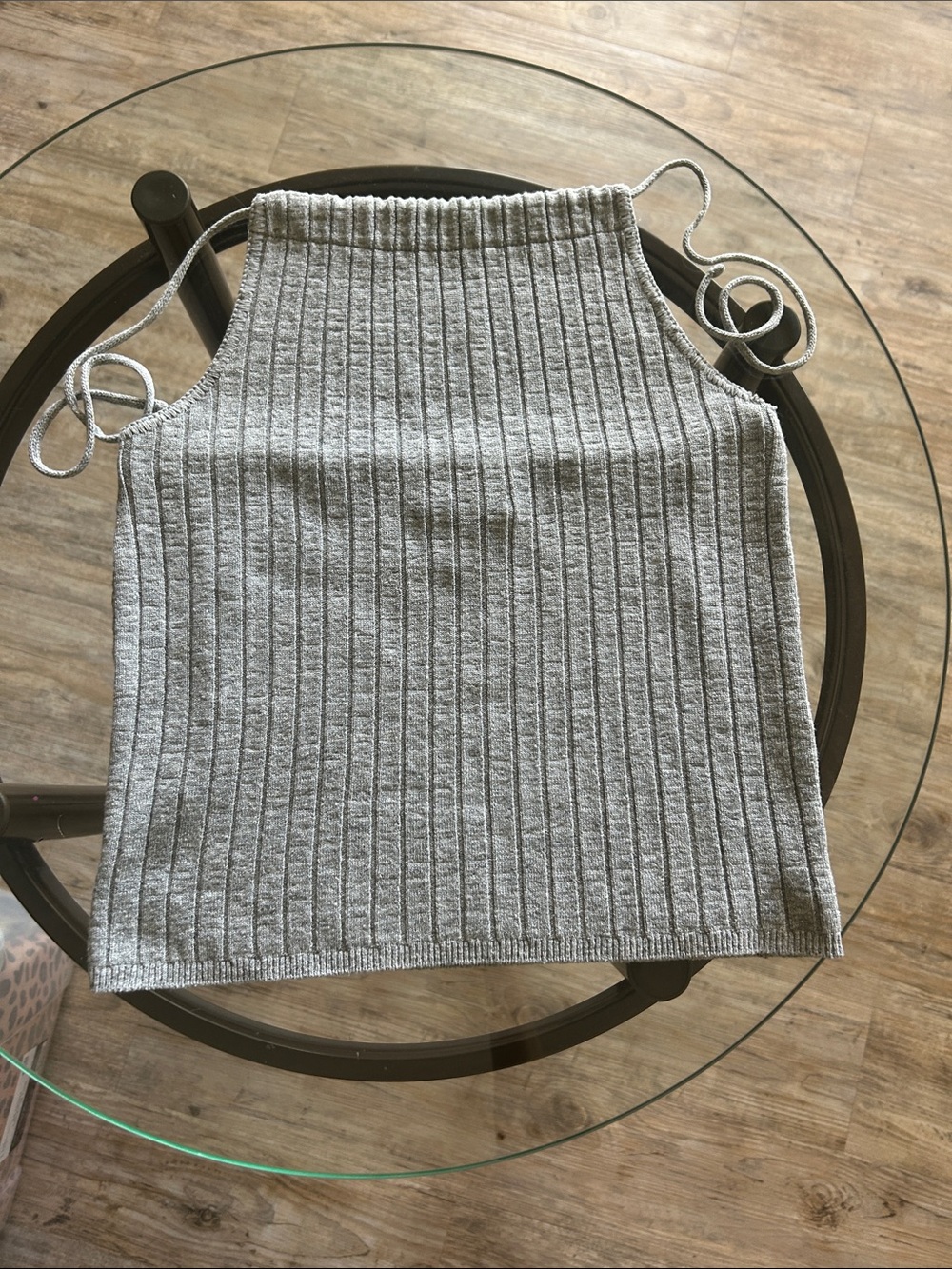 Heather grey No Boundaries halter top